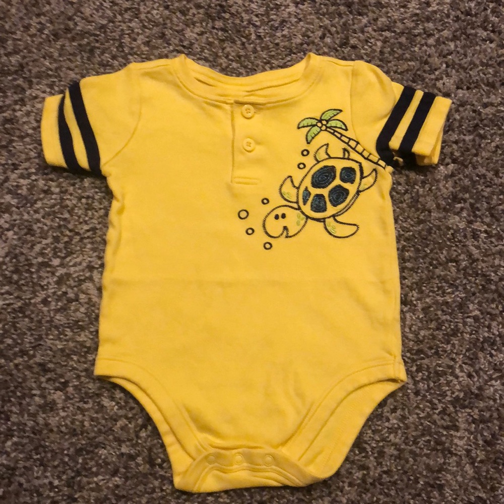 Yellow Turtle Onesie